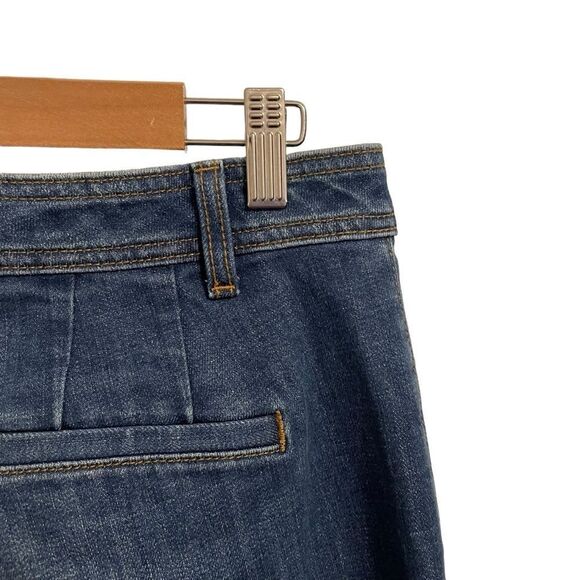Talbots Flawless High Waist Wide Leg Crop Jeans Dark Wash Size 4 - Picture 6 of 8